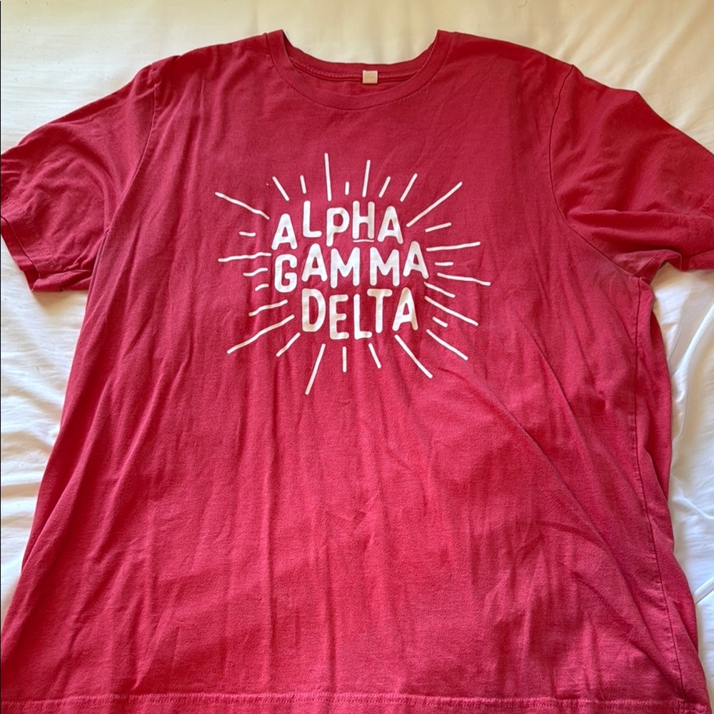 Alpha Gamma Delta Red T-Shirt